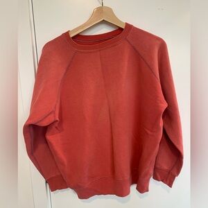 Vintage Cotton Faded Red Sweatshirt size S